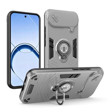 Протиударний чохол Sliding Camshield Ring Holder на Realme 16 5G — сірий