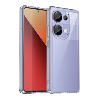 Протиударний чохол Colorful Acrylic Series із кольоровою силіконовою боковиною на Xiaomi Redmi Note 14S/ 13 Pro 4G / POCO M6 Pro 4G   - прозорий