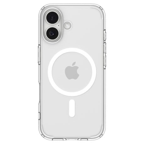 Оригинальный прозрачный чехол Spigen Ultra Hybrid с MagSafe на iPhone 17 - Clear and White