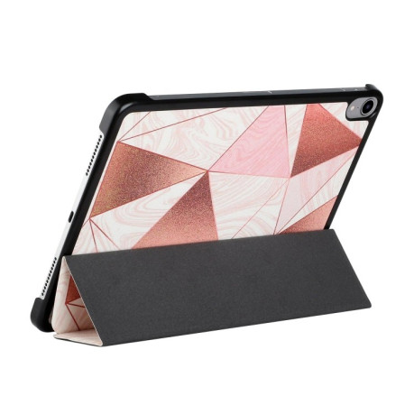 Чохол-книжка Silk Texture Colored Drawing Pattern для iPad mini 6 - Marble Stitching Sand Pink