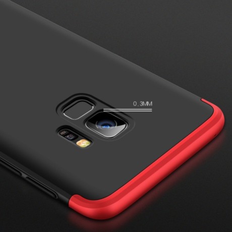 Чехол GKK Three Stage Splicing Full Coverage на Samsung Galaxy S9+ Plus - красный