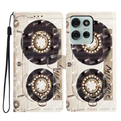 Чехол-книжка 3D Painting для Motorola Moto G75 5G - Tape