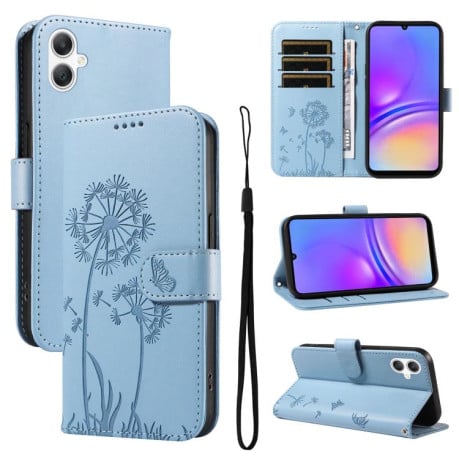 Чехол-книжка Dandelion Embossed Pattern Flip Leather на Samsung Galaxy A07 5G - голубой
