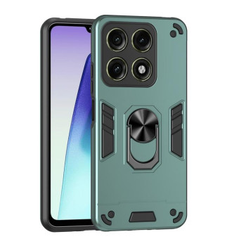 Ударозахисний чохол Metal Ring Holder на Motorola Edge 70 Pro 5G — зелений