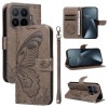 Чохол-книжка Swallowtail Butterfly Embossed Leather на Xiaomi 17T Pro 5G Global — сірий