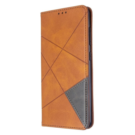 Чехол-книжка Rhombus Texture на Samsung  Galaxy A51-светло-коричневый
