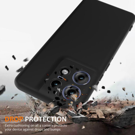 Силиконовый чехол Shockproof Silicone Magsafe для Motorola Edge 50 Pro - черный
