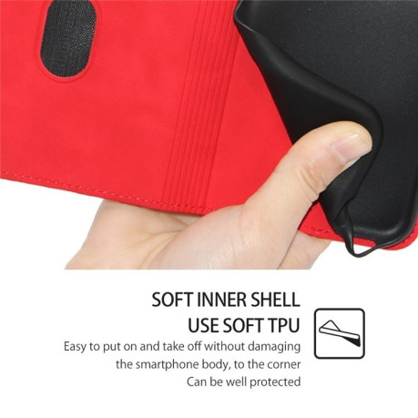 Чохол-книжка Retro Skin Feel Business Magnetic на OnePlus Ace 3 Pro 5G - червоний