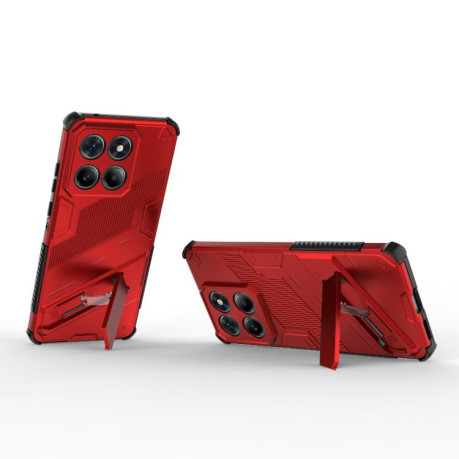 Противоударный чехол Punk Armor для Motorola Edge 60 Fusion 5G - красный