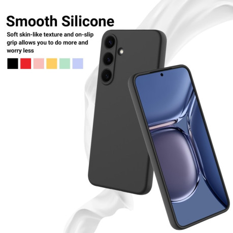Силіконовий чохол Solid Color Liquid Silicone  для Samsung Galaxy S25+ 5G - чорний
