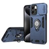 Противоударный чехол Sliding Camshield Ring Holder на OPPO Reno15 Pro 5G Global — синий