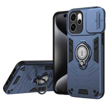 Протиударний чохол Sliding Camshield Ring Holder на OPPO Reno15 Pro 5G Global — чорний