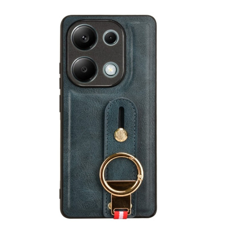 Протиударний чохол Wristband Leather Back для Xiaomi Redmi Note Redmi Note 14S/ 13 Pro 4G / POCO M6 Pro 4G - синій