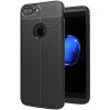 Чохол для iPhone 8 Plus / 7 Plus Litchi Texture чорний