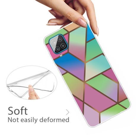 Противоударный чехол Marble Pattern для Samsung Galaxy A12 - Rhombus Gradient