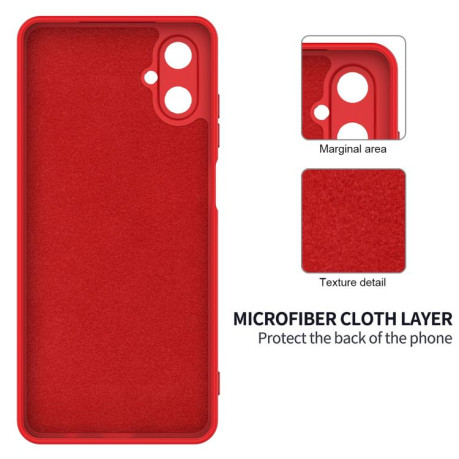Силіконовий чохол Solid Color Liquid Silicone для Samsung Galaxy M06/F06 5G - червоний