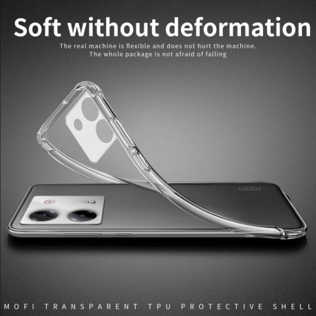 Ультратонкий чехол MOFI Ming Series для Xiaomi Poco M7 Pro - прозрачный