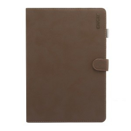 Чехол-книжка ENKAY Stand Folio на iPad 9/8/7 10.2 (2019/2020/2021) - темно-коричневый