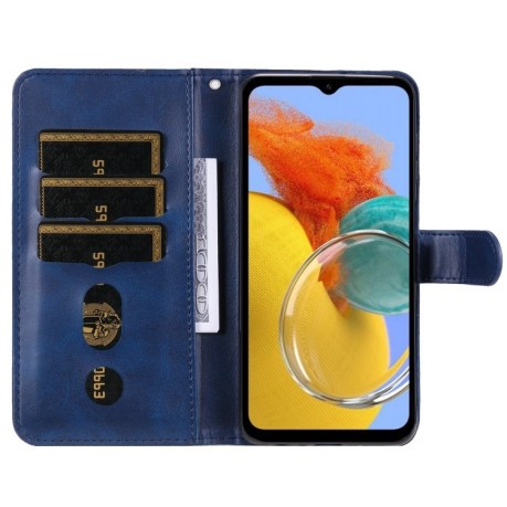 Чехол-книжка Fashion Calf Texture для Samsung Galaxy M14 5G - синий