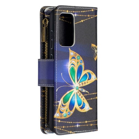 Чехол-кошелек Colored Drawing Series на Samsung Galaxy A52/A52s - Big Butterfly
