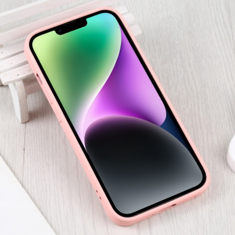 Протиударний чохол Liquid Silicone Full (Magsafe) для iPhone 15 Plus - рожевий