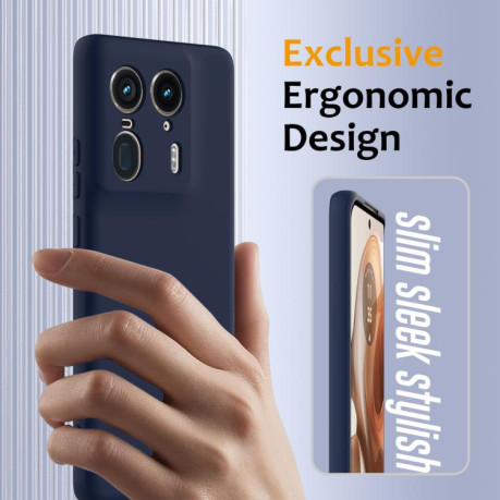 Силіконовий чохол Shockproof Silicone Magsafe для Motorola Edge 50 Ultra - синій