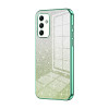 Ударозахисний чохол Gradient Glitter Powder Electroplated на Samsung Galaxy A05s - зелений
