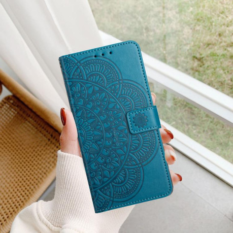 Чохол-книжка Flower Embossed Leather Xiaomi Redmi Note 14 4G 164.48mm - синій