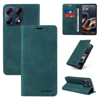Чохол-книжка BETOPNICE Suction Anti-theft Leather на Motorola Edge 70 Pro 5G — зелений