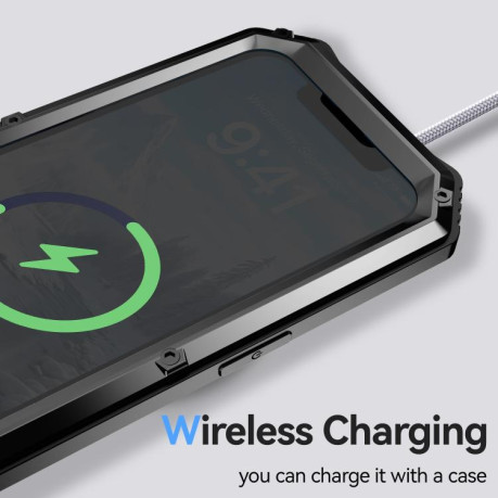 Противоударный чехол R-JUST Life Waterproof для iPhone 16e - черный