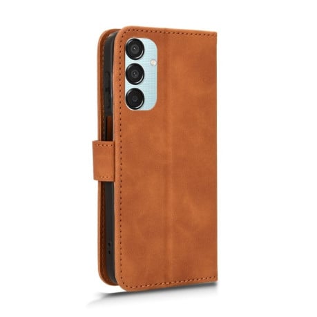 Чохол-книжка Skin Feel Magnetic для Samsung Galaxy M15 5G - коричневий