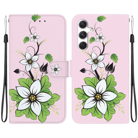 Чехол-книжка Colored Drawing Series на Samsung Galaxy S25 5G - Lily