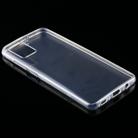 Двусторонний ультратонкий силиконовый чехол на Samsung Galaxy А51 - прозрачный