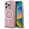 Оригінальний чохол Guess IML Rhinestones MagSafe для iPhone 16 Pro Max - Pink