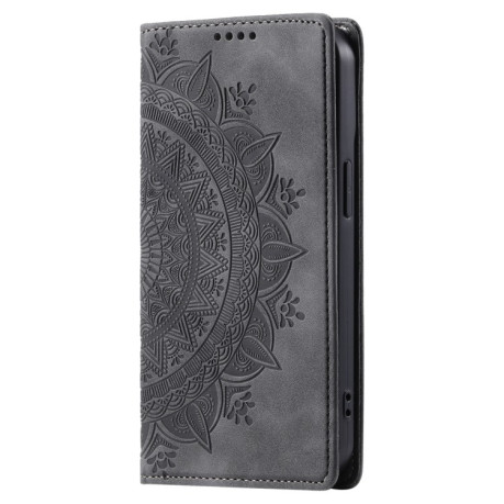 Чохол-книжка Totem Embossed Magnetic Leather для Xiaomi 14 Pro - сірий