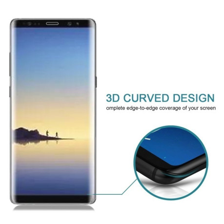 3D защитное стекло на весь экран прозрачное на Samsung Galaxy Note 8