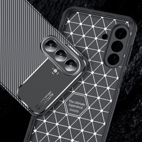 Ударозахисний чохол HMC Carbon Fiber Texture  для Samsung Galaxy A26 5G - чорний