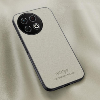 Чехол HUIYI Leather Magnetic на Tecno Spark 30 Pro — белый