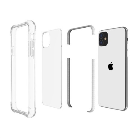 Противоударный чехол TPU + Acrylic Protective на iPhone 11 - красный