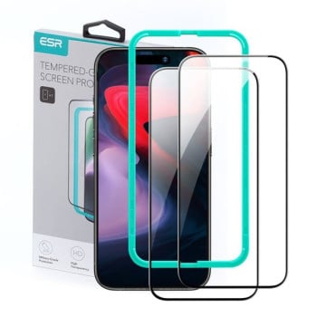 Комплект защитных стекол ESR Armorite Tempered Glass для iPhone 15 Pro - Black