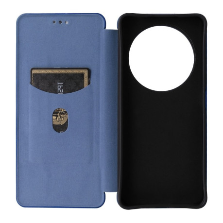Чохол-книжка Carbon Fiber Texture на Xiaomi Redmi 14C 4G/Poco C75/Redmi A4 5G - синій