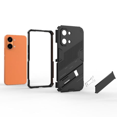 Ударостійкий чохол Punk Armor з підставкою на Xiaomi Redmi Turbo 5 Max / Poco X8 Pro Max — червоний