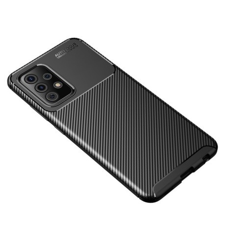 Ударозащитный чехол HMC Carbon Fiber Texture на Samsung Galaxy A52/A52s - черный