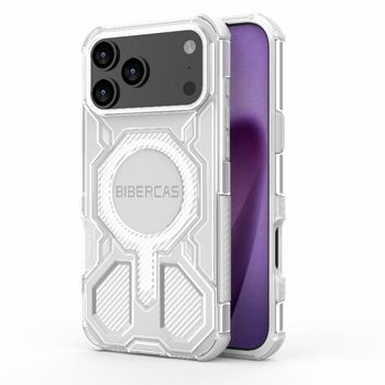 Противоударный чехол Bibercas с MagSafe на iPhone 18 Pro Max / 17 Pro Max — белый