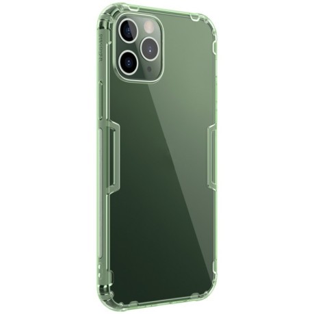 Противоударный силиконовый чехол NILLKIN Nature на iPhone 12/12 Pro - зеленый