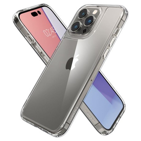 Оригинальный чехол Spigen Quartz Hybrid для iPhone 14 Pro Max - Crystal Clear