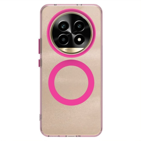 Противоударный чехол Candy Magsafe PC Hybrid TPU для Realme 13 Pro+ 5G - красный