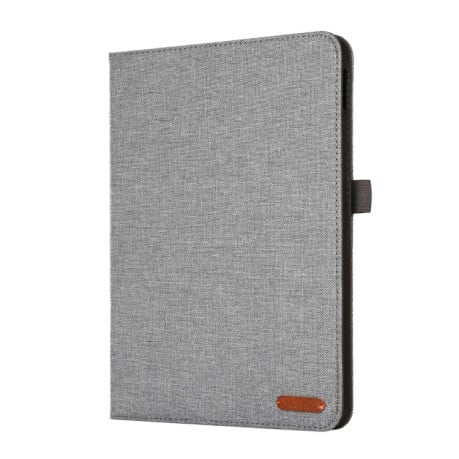 Чохол-книжка Fabric Leather для iPad 10.9 2022 - сірий