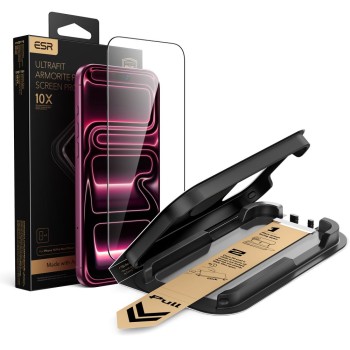 Захисне скло ESR UltraFit Armorite Pro Tempered Glass для iPhone 17 Pro Max / 18 Pro Max — чорне