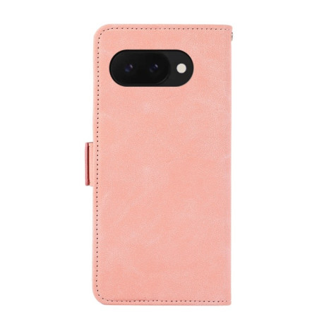 Чехол-книжка ABEEL Color Block Magnetic RFID Leather на Google Pixel 9a - розовый